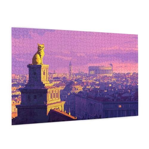Puzzle Stadt Puzzle 1500 Teile Landschaft Puzzles Erwachsene mit Geschenkbox, DIY Groß Holzpuzzle für Erwachsene, Geschicklichkeitsspiel für Die Ganze Familie Geschenke für Frauen 87 x 57 cm -1185y von Zyupwjyy