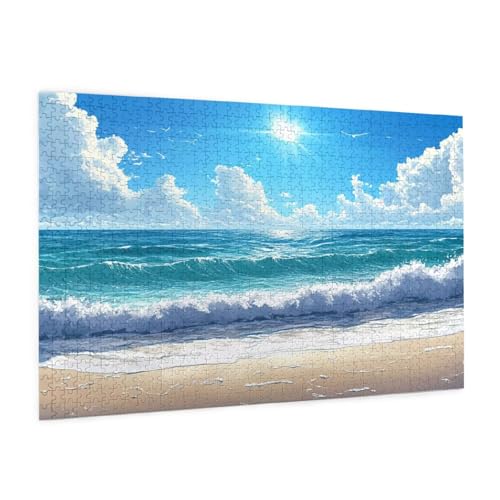 Puzzle Strand Puzzle 1500 Teile Landschaft Puzzles Erwachsene mit Geschenkbox, DIY Groß Holzpuzzle für Erwachsene, Geschicklichkeitsspiel für Die Ganze Familie Geschenke für Frauen 87 x 57 cm -1640y Puzzle Strand Puzzle 1500 Teile Landschaft Puzzles Erwachsene mit Geschenkbox, DIY Groß Holzpuzzle für Erwachsene, Geschicklichkeitsspiel für Die Ganze Familie Geschenke für Frauen 87 x 57 cm -1640y von Zyupwjyy