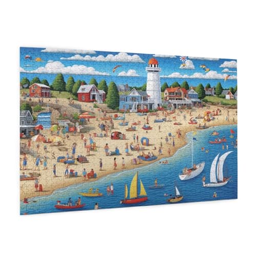 Puzzle Strand Puzzle 1500 Teile Urlaub Puzzles Erwachsene mit Geschenkbox, DIY Groß Holzpuzzle für Erwachsene, Geschicklichkeitsspiel für Die Ganze Familie Geschenke für Frauen 87 x 57 cm -447y Puzzle Strand Puzzle 1500 Teile Urlaub Puzzles Erwachsene mit Geschenkbox, DIY Groß Holzpuzzle für Erwachsene, Geschicklichkeitsspiel für Die Ganze Familie Geschenke für Frauen 87 x 57 cm -447y von Zyupwjyy