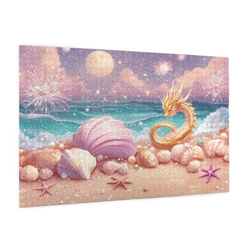 Puzzle Strand Puzzle 3000 Teile Landschaft Puzzles Erwachsene mit Geschenkbox, DIY Groß Holzpuzzle für Erwachsene, Geschicklichkeitsspiel für Die Ganze Familie Geschenke für Frauen 81 x 122 cm -1645y von Zyupwjyy