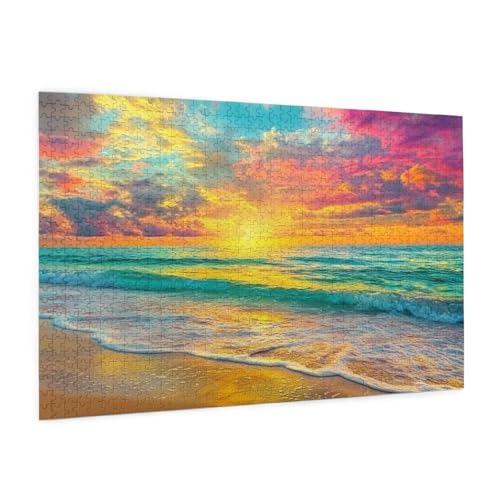 Puzzle Strand Puzzle 6000 Teile Untergehende Sonne Puzzles Erwachsene mit Geschenkbox,Groß Holzpuzzle für Erwachsene,Geschicklichkeitsspiel für Die Ganze Familie Geschenke für Frauen 105x180 cm -1654y Puzzle Strand Puzzle 6000 Teile Untergehende Sonne Puzzles Erwachsene mit Geschenkbox,Groß Holzpuzzle für Erwachsene,Geschicklichkeitsspiel für Die Ganze Familie Geschenke für Frauen 105x180 cm -1654y von Zyupwjyy