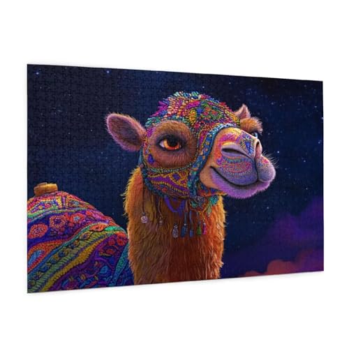 Puzzle Tier Puzzle 1500 Teile Farbe Puzzles Erwachsene mit Geschenkbox, DIY Groß Holzpuzzle für Erwachsene, Geschicklichkeitsspiel für Die Ganze Familie Geschenke für Frauen,Wanddeko 87 x 57 cm -1307y von Zyupwjyy
