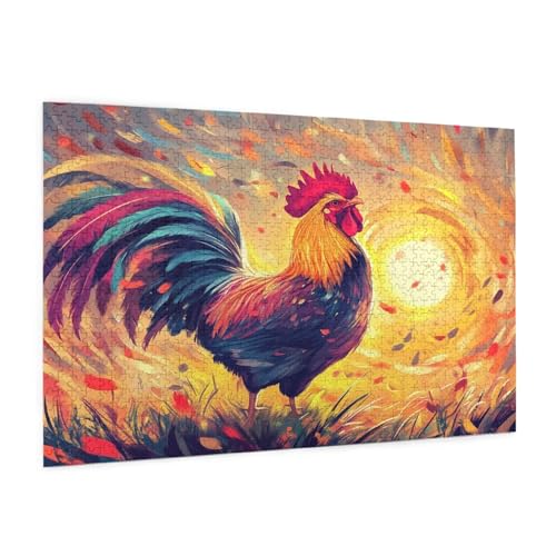 Puzzle Tier Puzzle 1500 Teile Hahn Puzzles Erwachsene mit Geschenkbox,DIY Groß Holzpuzzle für Erwachsene,Geschicklichkeitsspiel für Die Ganze Familie Geschenke für Frauen,Puzzlegröße 87 x 57 cm -1324y Puzzle Tier Puzzle 1500 Teile Hahn Puzzles Erwachsene mit Geschenkbox,DIY Groß Holzpuzzle für Erwachsene,Geschicklichkeitsspiel für Die Ganze Familie Geschenke für Frauen,Puzzlegröße 87 x 57 cm -1324y von Zyupwjyy
