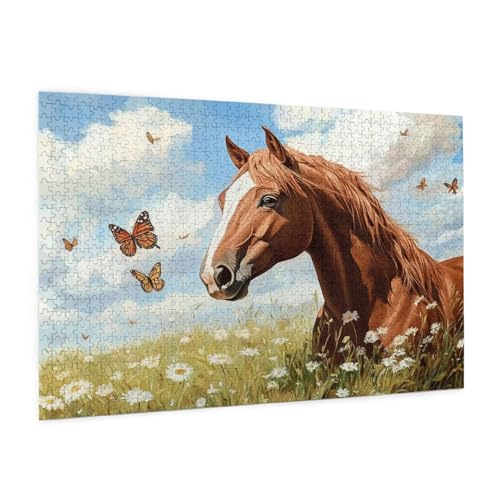 Puzzle Tier Puzzle 1500 Teile Schmetterling Puzzles Erwachsene mit Geschenkbox, DIY Groß Holzpuzzle für Erwachsene, Geschicklichkeitsspiel für Die Ganze Familie Geschenke für Frauen 87 x 57 cm -2065y von Zyupwjyy