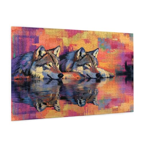 Puzzle Tier Puzzle 3000 Teile Wolf Puzzles Erwachsene mit Geschenkbox, DIY Groß Holzpuzzle für Erwachsene, Geschicklichkeitsspiel für Die Ganze Familie Geschenke für Frauen,Wanddeko 81 x 122 cm -1352y Puzzle Tier Puzzle 3000 Teile Wolf Puzzles Erwachsene mit Geschenkbox, DIY Groß Holzpuzzle für Erwachsene, Geschicklichkeitsspiel für Die Ganze Familie Geschenke für Frauen,Wanddeko 81 x 122 cm -1352y von Zyupwjyy