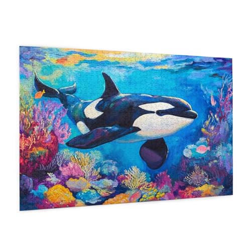 Puzzle Tier Puzzle 500 Teile Delphin Puzzles Erwachsene mit Geschenkbox, DIY Groß Holzpuzzle für Erwachsene, Geschicklichkeitsspiel für Die Ganze Familie Geschenke für Frauen 52 x 38 cm -1330y Puzzle Tier Puzzle 500 Teile Delphin Puzzles Erwachsene mit Geschenkbox, DIY Groß Holzpuzzle für Erwachsene, Geschicklichkeitsspiel für Die Ganze Familie Geschenke für Frauen 52 x 38 cm -1330y von Zyupwjyy