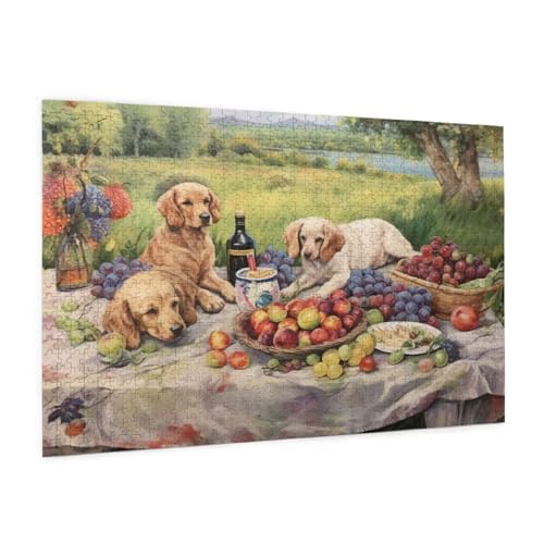 Puzzle Tier Puzzle 500 Teile Party Puzzles Erwachsene mit Geschenkbox, DIY Groß Holzpuzzle für Erwachsene,Geschicklichkeitsspiel für Die Ganze Familie Geschenke für Frauen,Puzzlegröße 52 x 38 cm -202y von Zyupwjyy