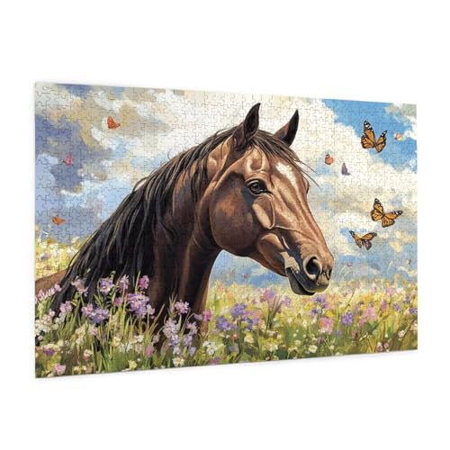 Puzzle Tier Puzzle 500 Teile Tier Puzzles Erwachsene mit Geschenkbox, DIY Groß Holzpuzzle für Erwachsene,Geschicklichkeitsspiel für Die Ganze Familie Geschenke für Frauen, Puzzlegröße 52 x 38 cm -180y von Zyupwjyy