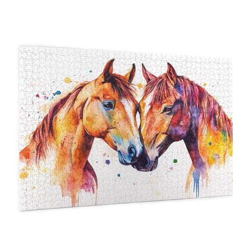 Puzzle Tier Puzzle 500 Teile Tier Puzzles Erwachsene mit Geschenkbox, DIY Groß Holzpuzzle für Erwachsene,Geschicklichkeitsspiel für Die Ganze Familie Geschenke für Frauen,Puzzlegröße 52 x 38 cm -2058y von Zyupwjyy