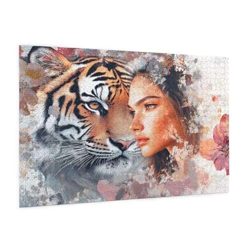 Puzzle Tiger Puzzle 6000 Teile Frau Puzzles Erwachsene mit Geschenkbox, DIY Groß Holzpuzzle für Erwachsene, Geschicklichkeitsspiel für Die Ganze Familie Geschenke für Frauen 105 x 180 cm -809y Puzzle Tiger Puzzle 6000 Teile Frau Puzzles Erwachsene mit Geschenkbox, DIY Groß Holzpuzzle für Erwachsene, Geschicklichkeitsspiel für Die Ganze Familie Geschenke für Frauen 105 x 180 cm -809y von Zyupwjyy