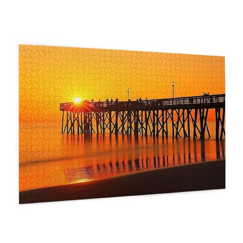 Puzzle Untergehende Sonne Puzzle 3000 Teile Kai Puzzles Erwachsene mit Geschenkbox, DIY Groß Holzpuzzle für Erwachsene,Geschicklichkeitsspiel für Die Ganze Familie Geschenke für Frauen 81x122cm -2055y von Zyupwjyy