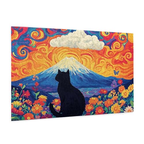 Puzzle Vulkan Fuji Puzzle 1500 Teile Katze Puzzles Erwachsene mit Geschenkbox, DIY Groß Holzpuzzle für Erwachsene, Geschicklichkeitsspiel für Die Ganze Familie Geschenke für Frauen 87 x 57 cm -1536y Puzzle Vulkan Fuji Puzzle 1500 Teile Katze Puzzles Erwachsene mit Geschenkbox, DIY Groß Holzpuzzle für Erwachsene, Geschicklichkeitsspiel für Die Ganze Familie Geschenke für Frauen 87 x 57 cm -1536y von Zyupwjyy