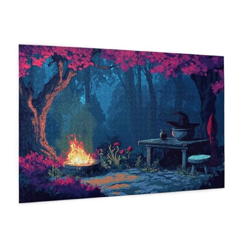 Puzzle Wald Puzzle 6000 Teile Landschaft Puzzles Erwachsene mit Geschenkbox, DIY Groß Holzpuzzle für Erwachsene, Geschicklichkeitsspiel für Die Ganze Familie Geschenke für Frauen 105 x 180 cm -75y von Zyupwjyy