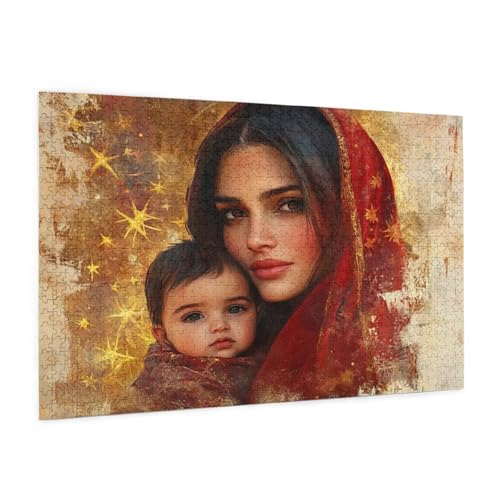 Religion Puzzle 2000 Teile Erwachsene Puzzle Frau Muster Design mit Geschenkbox-Verpackung als Geschenk für Frauen, Anspruchsvolle Familienaktivität für Anfänger, Zimmer Deko 99 x 70 cm -1115y Religion Puzzle 2000 Teile Erwachsene Puzzle Frau Muster Design mit Geschenkbox-Verpackung als Geschenk für Frauen, Anspruchsvolle Familienaktivität für Anfänger, Zimmer Deko 99 x 70 cm -1115y von Zyupwjyy