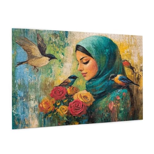 Religion Puzzle 300 Teile Erwachsene Puzzle Frau Muster Design mit Geschenkbox-Verpackung als Geschenk für Frauen, Anspruchsvolle Familienaktivität für Anfänger, Zimmer Deko 40 x 28 cm -1117y Religion Puzzle 300 Teile Erwachsene Puzzle Frau Muster Design mit Geschenkbox-Verpackung als Geschenk für Frauen, Anspruchsvolle Familienaktivität für Anfänger, Zimmer Deko 40 x 28 cm -1117y von Zyupwjyy