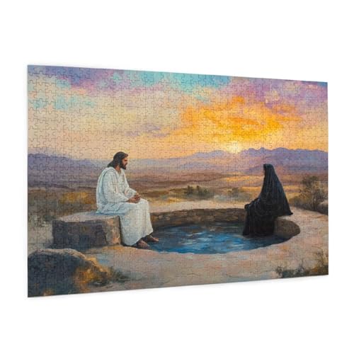 Religion Puzzle 5000 Teile Erwachsene Puzzle Mann Muster Design mit Geschenkbox-Verpackung als Geschenk für Frauen, Anspruchsvolle Familienaktivität für Anfänger, Zimmer Deko 105 x 156 cm -1113y von Zyupwjyy