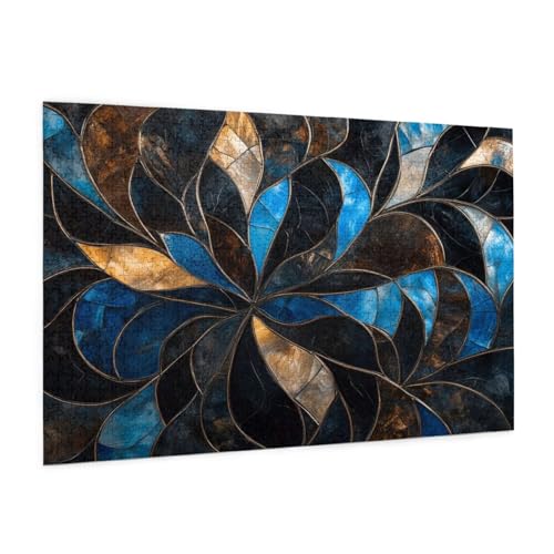 Retro Puzzle 2000 Teile Erwachsene Puzzle Blume Muster Design mit Geschenkbox-Verpackung als Geschenk für Frauen, Anspruchsvolle Familienaktivität für Erwachsene Anfänger,Zimmer Deko 99 x 70 cm -359y von Zyupwjyy