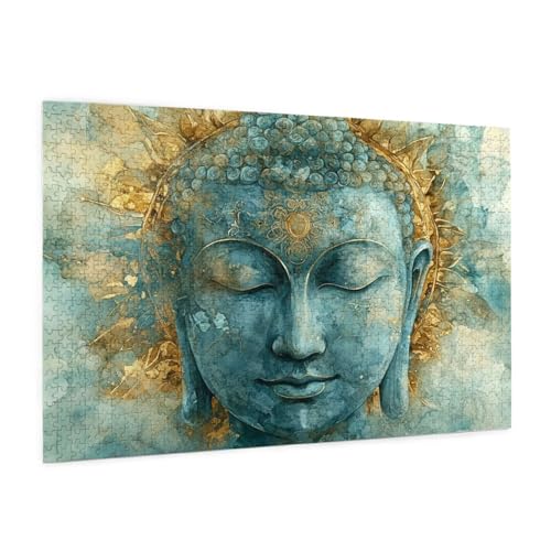 Retro Puzzle 2000 Teile Erwachsene Puzzle Der Buddha Muster Design mit Geschenkbox-Verpackung als Geschenk für Frauen, Anspruchsvolle Familienaktivität für Anfänger, Zimmer Deko 99 x 70 cm -1482y von Zyupwjyy