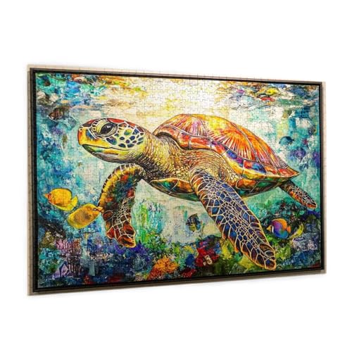 Retro Puzzle 2000 Teile Erwachsene Puzzle Schildkröte Muster Design mit Geschenkbox-Verpackung als Geschenk für Frauen, Anspruchsvolle Familienaktivität für Anfänger, Zimmer Deko 99 x 70 cm -377y Retro Puzzle 2000 Teile Erwachsene Puzzle Schildkröte Muster Design mit Geschenkbox-Verpackung als Geschenk für Frauen, Anspruchsvolle Familienaktivität für Anfänger, Zimmer Deko 99 x 70 cm -377y von Zyupwjyy