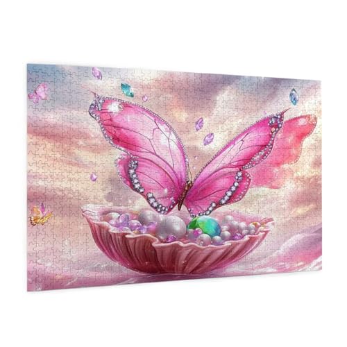 Rosa Puzzle 5000 Teile Erwachsene Puzzle Schmetterling Muster Design mit Geschenkbox-Verpackung als Geschenk für Frauen, Anspruchsvolle Familienaktivität für Anfänger, Zimmer Deko 105 x 156 cm -1422y Rosa Puzzle 5000 Teile Erwachsene Puzzle Schmetterling Muster Design mit Geschenkbox-Verpackung als Geschenk für Frauen, Anspruchsvolle Familienaktivität für Anfänger, Zimmer Deko 105 x 156 cm -1422y von Zyupwjyy
