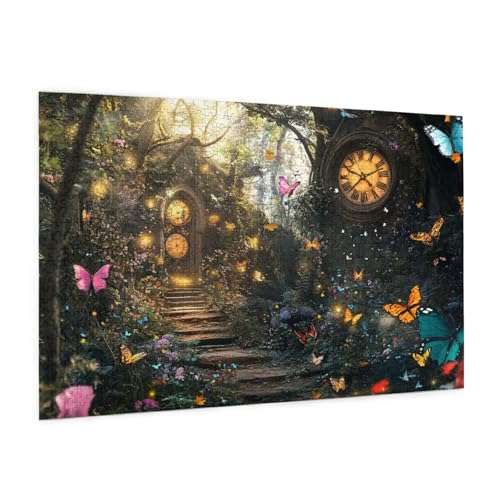 Schmetterling Puzzle 1000 Teile Erwachsene Puzzle Wald Muster Design mit Geschenkbox-Verpackung als Geschenk für Frauen, Anspruchsvolle Familienaktivität für Anfänger, Zimmer Deko 75 x 50 cm -1681y Schmetterling Puzzle 1000 Teile Erwachsene Puzzle Wald Muster Design mit Geschenkbox-Verpackung als Geschenk für Frauen, Anspruchsvolle Familienaktivität für Anfänger, Zimmer Deko 75 x 50 cm -1681y von Zyupwjyy
