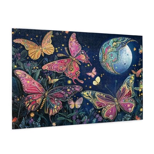 Schmetterling Puzzle 2000 Teile Erwachsene Puzzle Anlage Muster Design mit Geschenkbox-Verpackung als Geschenk für Frauen, Anspruchsvolle Familienaktivität für Anfänger, Zimmer Deko 99 x 70 cm -470y von Zyupwjyy