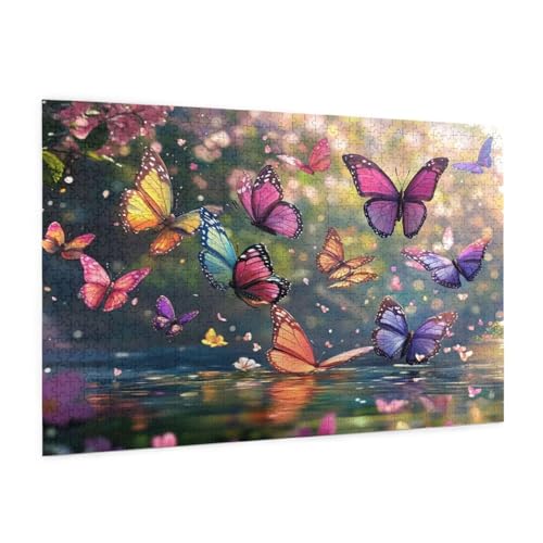 Schmetterling Puzzle 2000 Teile Erwachsene Puzzle Landschaft Muster mit Geschenkbox-Verpackung als Geschenk für Frauen, Anspruchsvolle Familienaktivität für Anfänger, Zimmer Deko 99x70 cm -1700y Schmetterling Puzzle 2000 Teile Erwachsene Puzzle Landschaft Muster mit Geschenkbox-Verpackung als Geschenk für Frauen, Anspruchsvolle Familienaktivität für Anfänger, Zimmer Deko 99x70 cm -1700y von Zyupwjyy