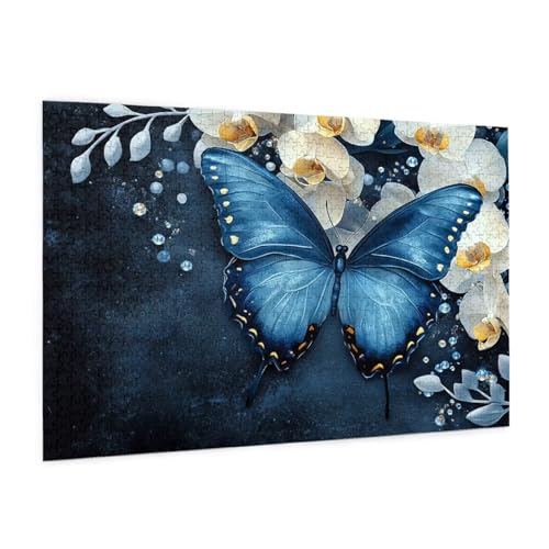 Schmetterling Puzzle 300 Teile Erwachsene Puzzle Blume Muster Design mit Geschenkbox-Verpackung als Geschenk für Frauen, Anspruchsvolle Familienaktivität für Anfänger, Zimmer Deko 40 x 28 cm -1694y Schmetterling Puzzle 300 Teile Erwachsene Puzzle Blume Muster Design mit Geschenkbox-Verpackung als Geschenk für Frauen, Anspruchsvolle Familienaktivität für Anfänger, Zimmer Deko 40 x 28 cm -1694y von Zyupwjyy
