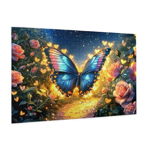Schmetterling Puzzle 5000 Teile Erwachsene Puzzle Rose Muster Design mit Geschenkbox-Verpackung als Geschenk für Frauen, Anspruchsvolle Familienaktivität für Anfänger, Zimmer Deko 105 x 156 cm -1703y Schmetterling Puzzle 5000 Teile Erwachsene Puzzle Rose Muster Design mit Geschenkbox-Verpackung als Geschenk für Frauen, Anspruchsvolle Familienaktivität für Anfänger, Zimmer Deko 105 x 156 cm -1703y von Zyupwjyy