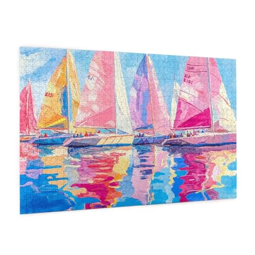 Segelboot Puzzle 300 Teile Erwachsene Puzzle Abstrakt Muster Design mit Geschenkbox-Verpackung als Geschenk für Frauen, Anspruchsvolle Familienaktivität für Anfänger, Zimmer Deko 40 x 28 cm -1410y Segelboot Puzzle 300 Teile Erwachsene Puzzle Abstrakt Muster Design mit Geschenkbox-Verpackung als Geschenk für Frauen, Anspruchsvolle Familienaktivität für Anfänger, Zimmer Deko 40 x 28 cm -1410y von Zyupwjyy