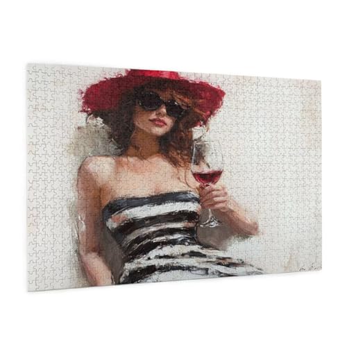 Seinen Urlaub Verbringen Puzzle 5000 Teile Erwachsene Puzzle Frau Muster mit Geschenkbox-Verpackung als Geschenk für Frauen,Anspruchsvolle Familienaktivität für Anfänger,Zimmer Deko 105x156 cm -229y von Zyupwjyy
