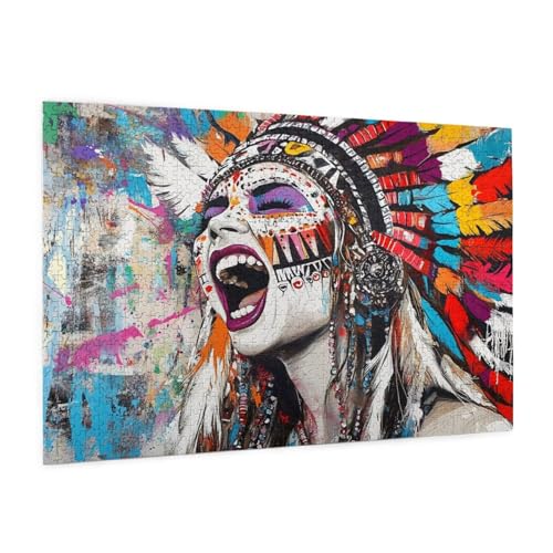 Stamm Puzzle 2000 Teile Erwachsene Puzzle Frau Muster Design mit Geschenkbox-Verpackung als Geschenk für Frauen, Anspruchsvolle Familienaktivität für Erwachsene Anfänger,Zimmer Deko 99 x 70 cm -1161y Stamm Puzzle 2000 Teile Erwachsene Puzzle Frau Muster Design mit Geschenkbox-Verpackung als Geschenk für Frauen, Anspruchsvolle Familienaktivität für Erwachsene Anfänger,Zimmer Deko 99 x 70 cm -1161y von Zyupwjyy