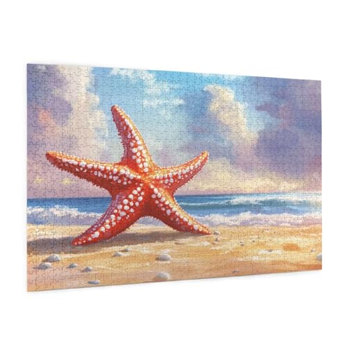 Strand Puzzle 2000 Teile Erwachsene Puzzle Seestern Muster Design mit Geschenkbox-Verpackung als Geschenk für Frauen, Anspruchsvolle Familienaktivität für Anfänger, Zimmer Deko 99 x 70 cm -1647y Strand Puzzle 2000 Teile Erwachsene Puzzle Seestern Muster Design mit Geschenkbox-Verpackung als Geschenk für Frauen, Anspruchsvolle Familienaktivität für Anfänger, Zimmer Deko 99 x 70 cm -1647y von Zyupwjyy
