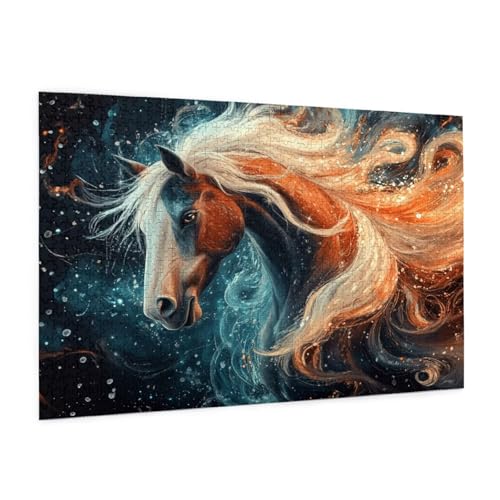 Tier Puzzle 1000 Teile Erwachsene Puzzle Fantastisch Muster Design mit Geschenkbox-Verpackung als Geschenk für Frauen, Anspruchsvolle Familienaktivität für Anfänger, Zimmer Deko 75 x 50 cm -2070y von Zyupwjyy