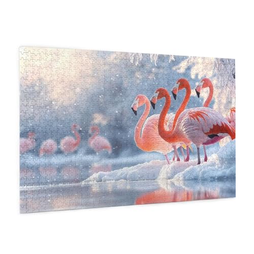 Tier Puzzle 1000 Teile Erwachsene Puzzle Flamingo Muster Design mit Geschenkbox-Verpackung als Geschenk für Frauen, Anspruchsvolle Familienaktivität für Anfänger, Zimmer Deko 75 x 50 cm -1339y Tier Puzzle 1000 Teile Erwachsene Puzzle Flamingo Muster Design mit Geschenkbox-Verpackung als Geschenk für Frauen, Anspruchsvolle Familienaktivität für Anfänger, Zimmer Deko 75 x 50 cm -1339y von Zyupwjyy