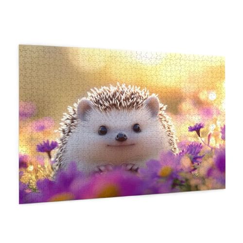 Tier Puzzle 1000 Teile Erwachsene Puzzle Igel Muster Design mit Geschenkbox-Verpackung als Geschenk für Frauen, Anspruchsvolle Familienaktivität für Erwachsene Anfänger, Zimmer Deko 75 x 50 cm -1309y Tier Puzzle 1000 Teile Erwachsene Puzzle Igel Muster Design mit Geschenkbox-Verpackung als Geschenk für Frauen, Anspruchsvolle Familienaktivität für Erwachsene Anfänger, Zimmer Deko 75 x 50 cm -1309y von Zyupwjyy