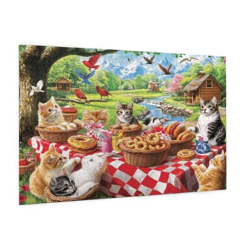 Tier Puzzle 1000 Teile Erwachsene Puzzle Party Muster Design mit Geschenkbox-Verpackung als Geschenk für Frauen, Anspruchsvolle Familienaktivität für Erwachsene Anfänger, Zimmer Deko 75 x 50 cm -198y Tier Puzzle 1000 Teile Erwachsene Puzzle Party Muster Design mit Geschenkbox-Verpackung als Geschenk für Frauen, Anspruchsvolle Familienaktivität für Erwachsene Anfänger, Zimmer Deko 75 x 50 cm -198y von Zyupwjyy
