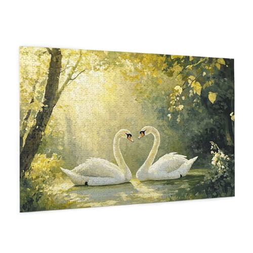 Tier Puzzle 1000 Teile Erwachsene Puzzle Schwan Muster Design mit Geschenkbox-Verpackung als Geschenk für Frauen, Anspruchsvolle Familienaktivität für Anfänger, Zimmer Deko 75 x 50 cm -1383y Tier Puzzle 1000 Teile Erwachsene Puzzle Schwan Muster Design mit Geschenkbox-Verpackung als Geschenk für Frauen, Anspruchsvolle Familienaktivität für Anfänger, Zimmer Deko 75 x 50 cm -1383y von Zyupwjyy
