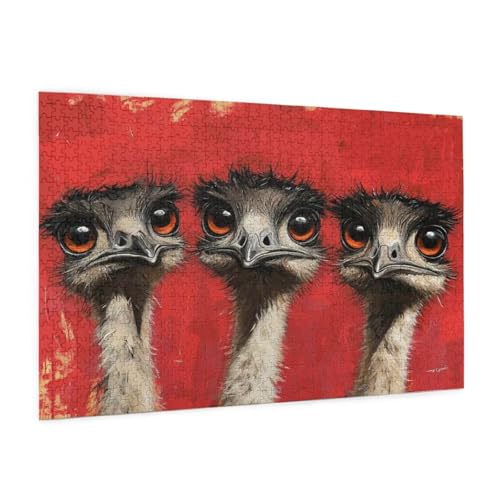Tier Puzzle 2000 Teile Erwachsene Puzzle Strauß Muster Design mit Geschenkbox-Verpackung als Geschenk für Frauen, Anspruchsvolle Familienaktivität für Anfänger, Zimmer Deko 99 x 70 cm -1384y Tier Puzzle 2000 Teile Erwachsene Puzzle Strauß Muster Design mit Geschenkbox-Verpackung als Geschenk für Frauen, Anspruchsvolle Familienaktivität für Anfänger, Zimmer Deko 99 x 70 cm -1384y von Zyupwjyy