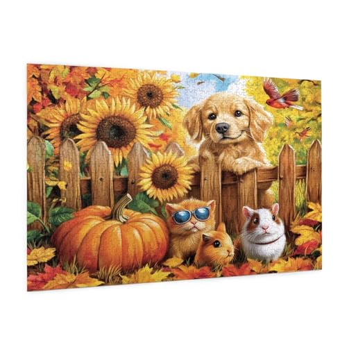 Tier Puzzle 300 Teile Erwachsene Puzzle Bauernhof Muster Design mit Geschenkbox-Verpackung als Geschenk für Frauen, Anspruchsvolle Familienaktivität für Anfänger, Zimmer Deko 40 x 28 cm -191y Tier Puzzle 300 Teile Erwachsene Puzzle Bauernhof Muster Design mit Geschenkbox-Verpackung als Geschenk für Frauen, Anspruchsvolle Familienaktivität für Anfänger, Zimmer Deko 40 x 28 cm -191y von Zyupwjyy