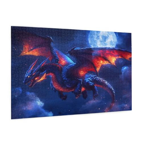Tier Puzzle 300 Teile Erwachsene Puzzle Drachen Muster Design mit Geschenkbox-Verpackung als Geschenk für Frauen, Anspruchsvolle Familienaktivität für Anfänger, Zimmer Deko 40 x 28 cm -1356y Tier Puzzle 300 Teile Erwachsene Puzzle Drachen Muster Design mit Geschenkbox-Verpackung als Geschenk für Frauen, Anspruchsvolle Familienaktivität für Anfänger, Zimmer Deko 40 x 28 cm -1356y von Zyupwjyy
