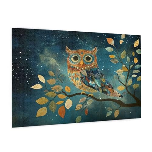 Tier Puzzle 300 Teile Erwachsene Puzzle Eule Muster Design mit Geschenkbox-Verpackung als Geschenk für Frauen, Anspruchsvolle Familienaktivität für Erwachsene Anfänger, Zimmer Deko 40 x 28 cm -1365y Tier Puzzle 300 Teile Erwachsene Puzzle Eule Muster Design mit Geschenkbox-Verpackung als Geschenk für Frauen, Anspruchsvolle Familienaktivität für Erwachsene Anfänger, Zimmer Deko 40 x 28 cm -1365y von Zyupwjyy