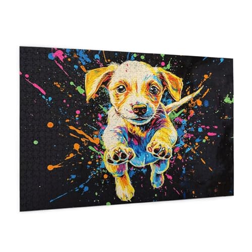 Tier Puzzle 300 Teile Erwachsene Puzzle Hund Muster Design mit Geschenkbox-Verpackung als Geschenk für Frauen, Anspruchsvolle Familienaktivität für Erwachsene Anfänger, Zimmer Deko 40 x 28 cm -1325y Tier Puzzle 300 Teile Erwachsene Puzzle Hund Muster Design mit Geschenkbox-Verpackung als Geschenk für Frauen, Anspruchsvolle Familienaktivität für Erwachsene Anfänger, Zimmer Deko 40 x 28 cm -1325y von Zyupwjyy