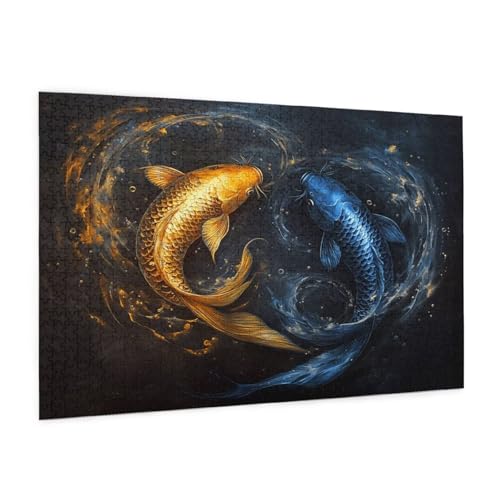 Tier Puzzle 300 Teile Erwachsene Puzzle Koi-Fische Muster Design mit Geschenkbox-Verpackung als Geschenk für Frauen, Anspruchsvolle Familienaktivität für Anfänger, Zimmer Deko 40 x 28 cm -159y Tier Puzzle 300 Teile Erwachsene Puzzle Koi-Fische Muster Design mit Geschenkbox-Verpackung als Geschenk für Frauen, Anspruchsvolle Familienaktivität für Anfänger, Zimmer Deko 40 x 28 cm -159y von Zyupwjyy