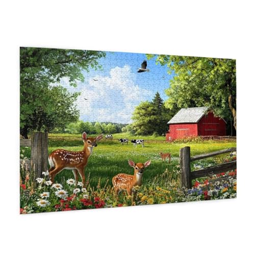 Tier Puzzle 300 Teile Erwachsene Puzzle Landschaft Muster Design mit Geschenkbox-Verpackung als Geschenk für Frauen, Anspruchsvolle Familienaktivität für Anfänger, Zimmer Deko 40 x 28 cm -144y Tier Puzzle 300 Teile Erwachsene Puzzle Landschaft Muster Design mit Geschenkbox-Verpackung als Geschenk für Frauen, Anspruchsvolle Familienaktivität für Anfänger, Zimmer Deko 40 x 28 cm -144y von Zyupwjyy