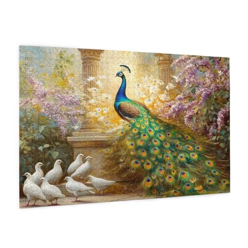 Tier Puzzle 300 Teile Erwachsene Puzzle Pfau Muster Design mit Geschenkbox-Verpackung als Geschenk für Frauen, Anspruchsvolle Familienaktivität für Erwachsene Anfänger, Zimmer Deko 40 x 28 cm -1347y Tier Puzzle 300 Teile Erwachsene Puzzle Pfau Muster Design mit Geschenkbox-Verpackung als Geschenk für Frauen, Anspruchsvolle Familienaktivität für Erwachsene Anfänger, Zimmer Deko 40 x 28 cm -1347y von Zyupwjyy