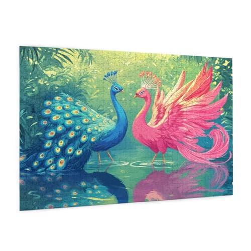Tier Puzzle 300 Teile Erwachsene Puzzle Pfau Muster Design mit Geschenkbox-Verpackung als Geschenk für Frauen, Anspruchsvolle Familienaktivität für Erwachsene Anfänger, Zimmer Deko 40 x 28 cm -163y Tier Puzzle 300 Teile Erwachsene Puzzle Pfau Muster Design mit Geschenkbox-Verpackung als Geschenk für Frauen, Anspruchsvolle Familienaktivität für Erwachsene Anfänger, Zimmer Deko 40 x 28 cm -163y von Zyupwjyy