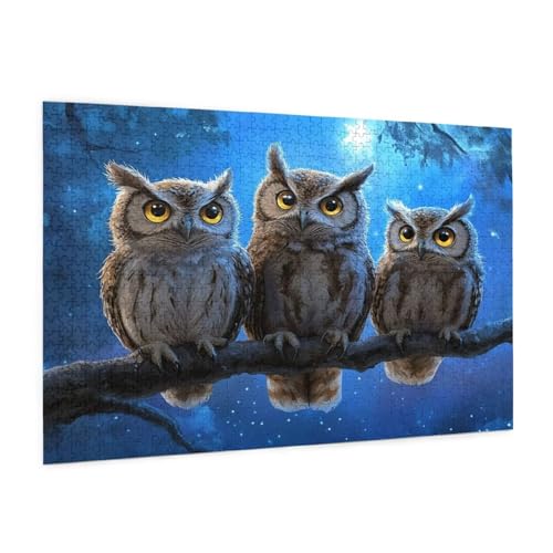Tier Puzzle 5000 Teile Erwachsene Puzzle Eule Muster Design mit Geschenkbox-Verpackung als Geschenk für Frauen, Anspruchsvolle Familienaktivität für Erwachsene Anfänger,Zimmer Deko 105 x 156 cm -188y von Zyupwjyy