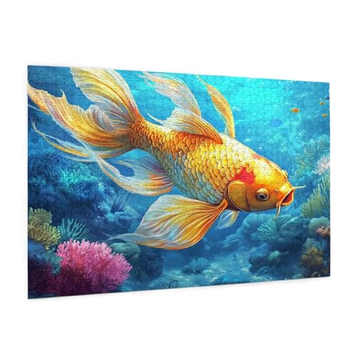 Tier Puzzle 5000 Teile Erwachsene Puzzle Koi-Fische Muster Design mit Geschenkbox-Verpackung als Geschenk für Frauen, Anspruchsvolle Familienaktivität für Anfänger, Zimmer Deko 105 x 156 cm -1340y Tier Puzzle 5000 Teile Erwachsene Puzzle Koi-Fische Muster Design mit Geschenkbox-Verpackung als Geschenk für Frauen, Anspruchsvolle Familienaktivität für Anfänger, Zimmer Deko 105 x 156 cm -1340y von Zyupwjyy