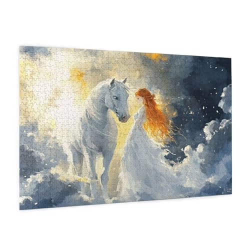 Tier Puzzle 5000 Teile Erwachsene Puzzle Mädchen Muster Design mit Geschenkbox-Verpackung als Geschenk für Frauen, Anspruchsvolle Familienaktivität für Anfänger, Zimmer Deko 105 x 156 cm -2072y von Zyupwjyy